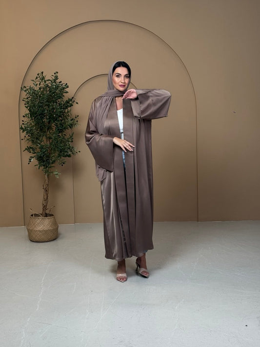 Espresso Silk Abaya