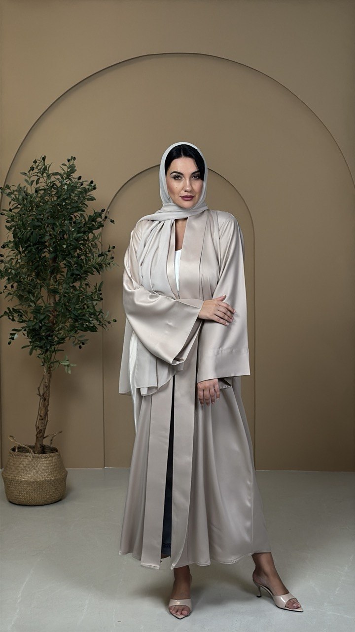 Champagne Silk Abaya