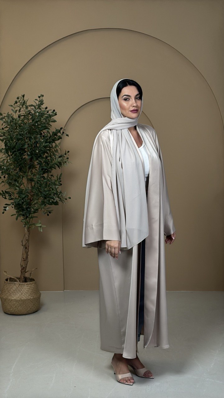 Champagne Silk Abaya