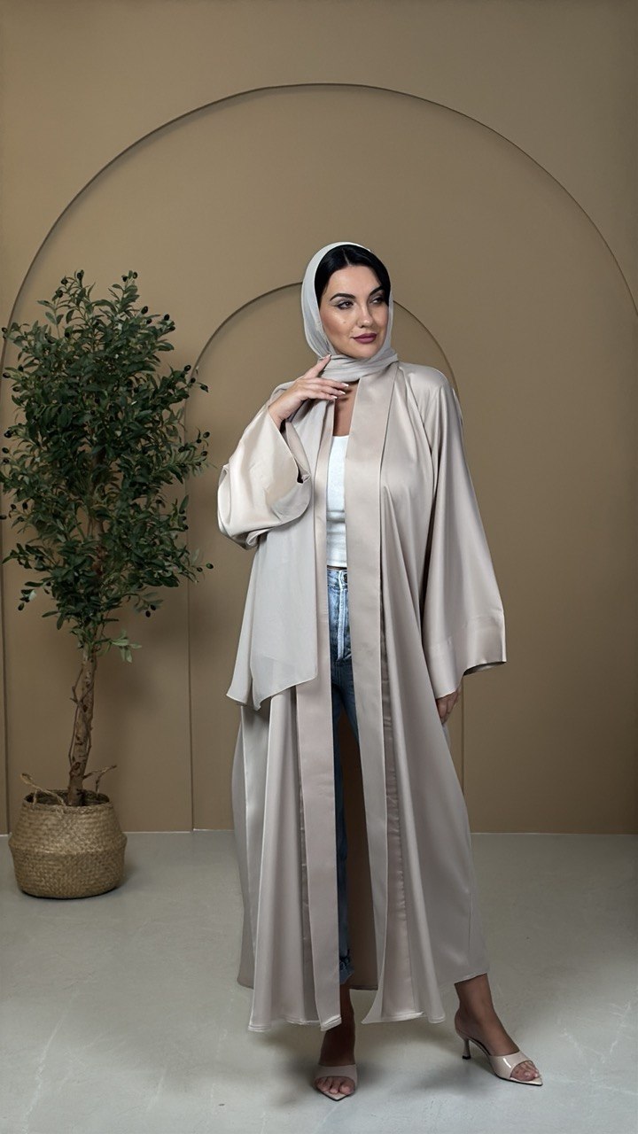 Champagne Silk Abaya