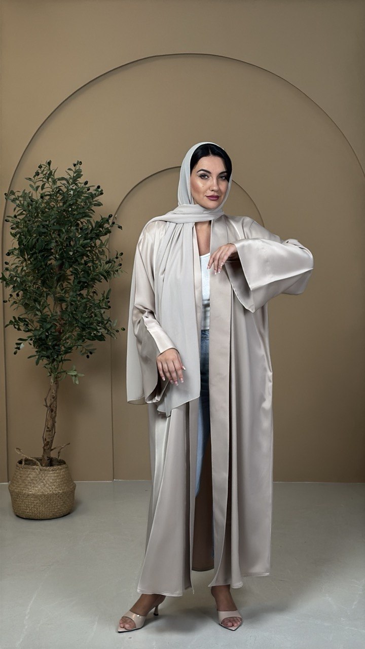 Champagne Silk Abaya