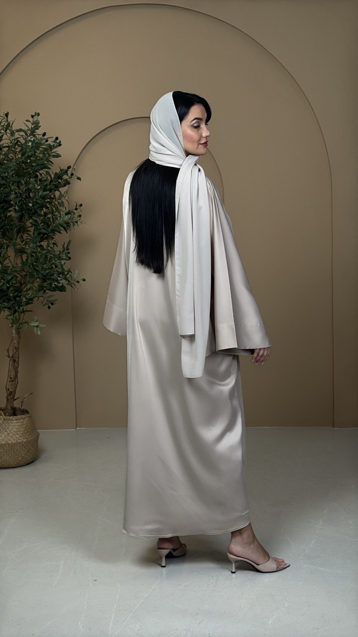Champagne Silk Abaya
