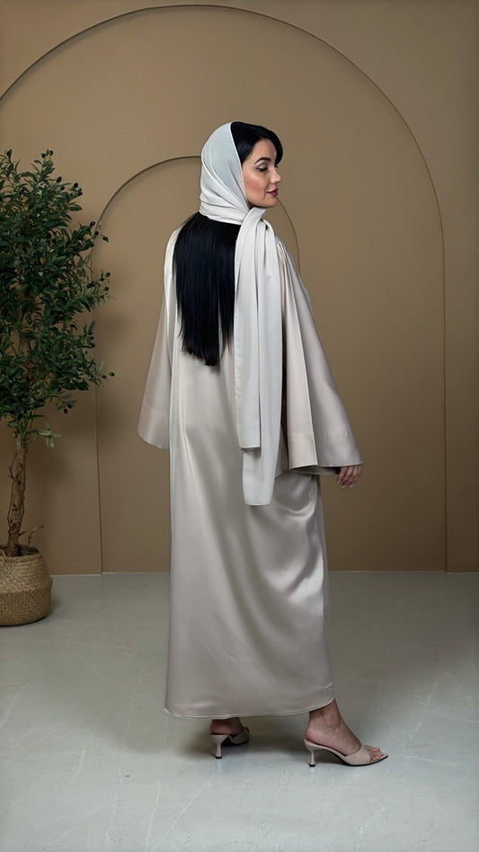 Champagne Silk Abaya